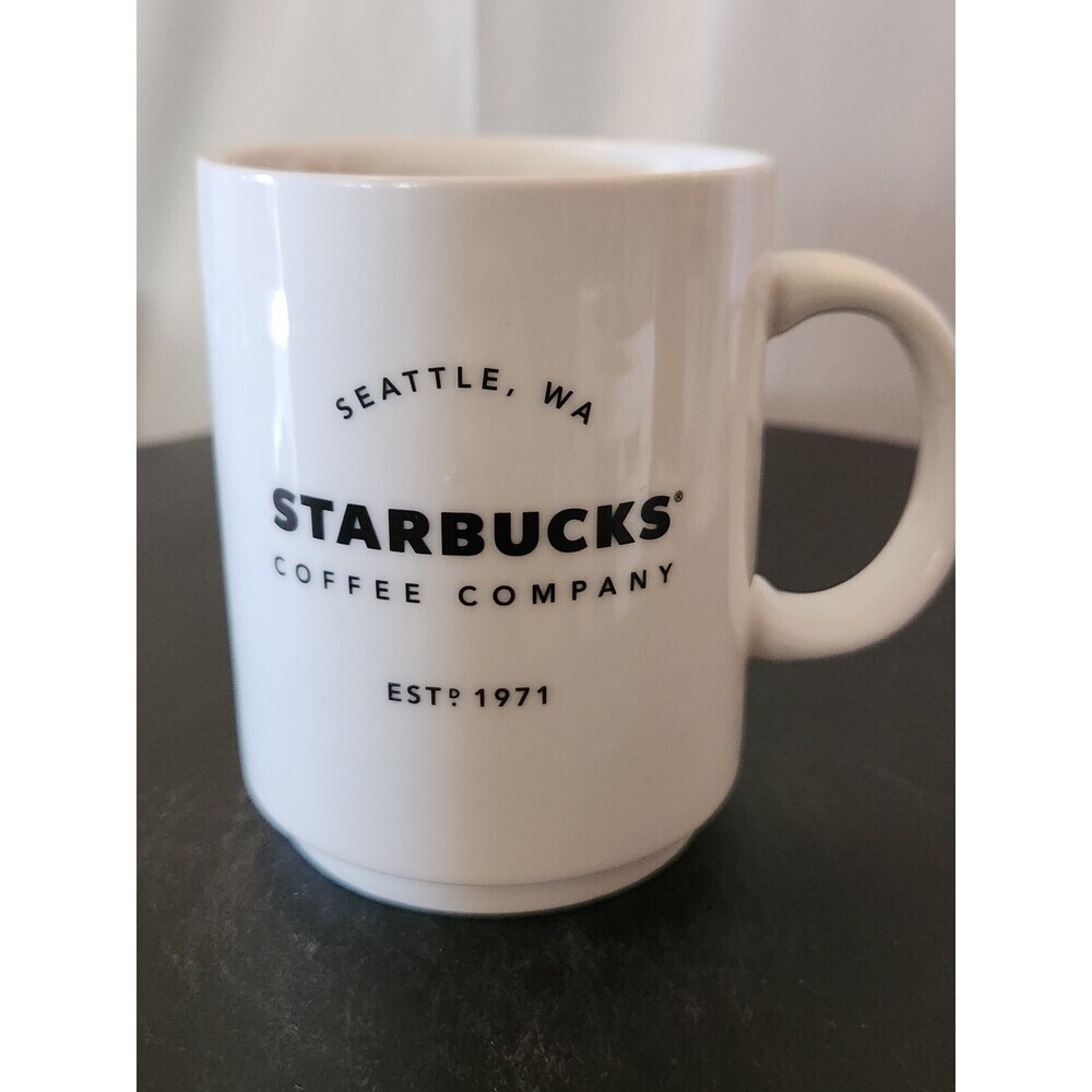 Starbucks Coffee Mug Seattle WA, White 2018, 14oz